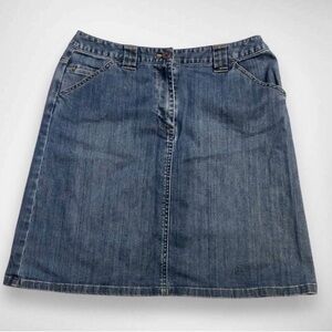 Talbots Petite, Denim, Classic Mini Skirt, Size 4